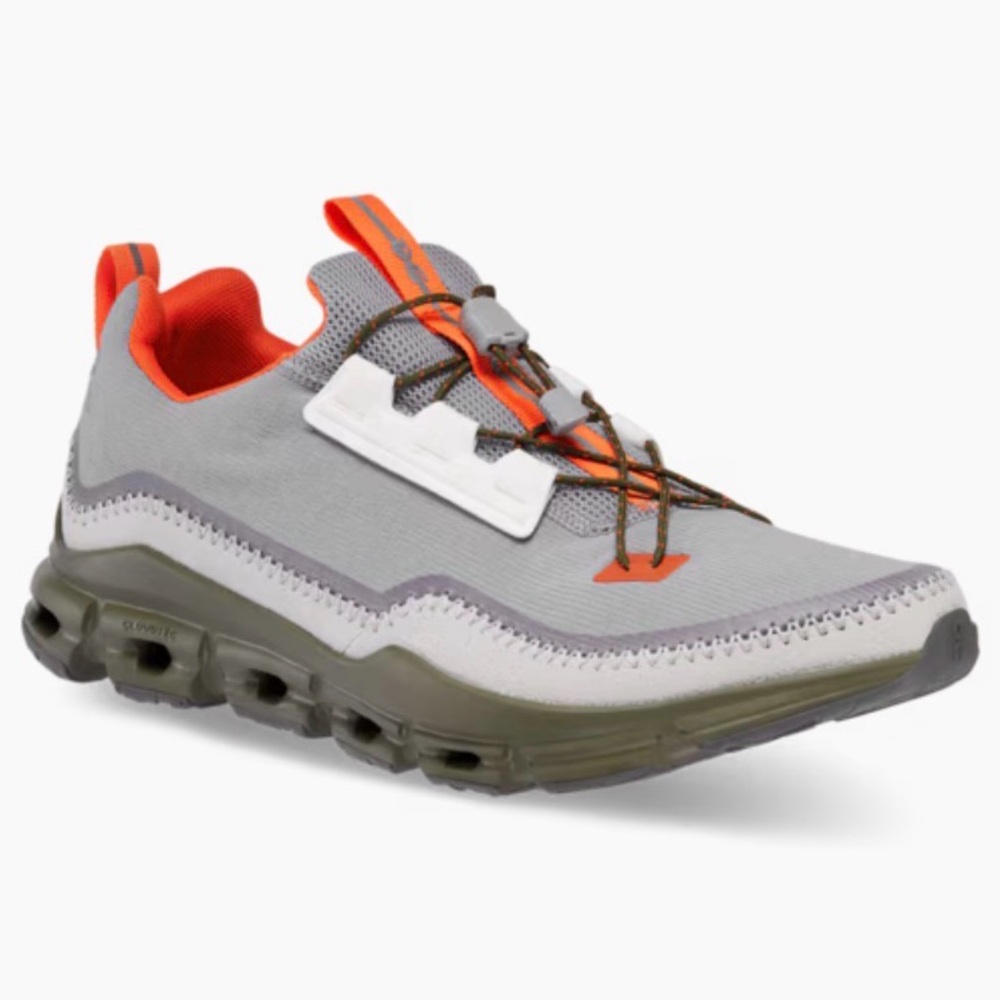 On Running Cloudaway Alloy/Ivy Orange Grey Athletic Sneaker Shoe 12 Quick Lace